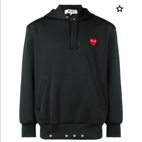 cdg play hoodie